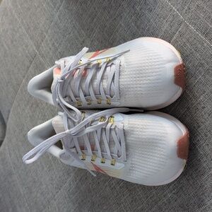 Nike Women's White and Orange Running Shoes